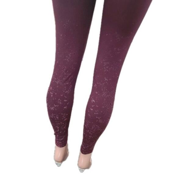 Lululemon Speed‎ Wunder Mid-Rise Tight 28" Speckle Shine Women's 12 Garnet Red - Picture 10 of 14